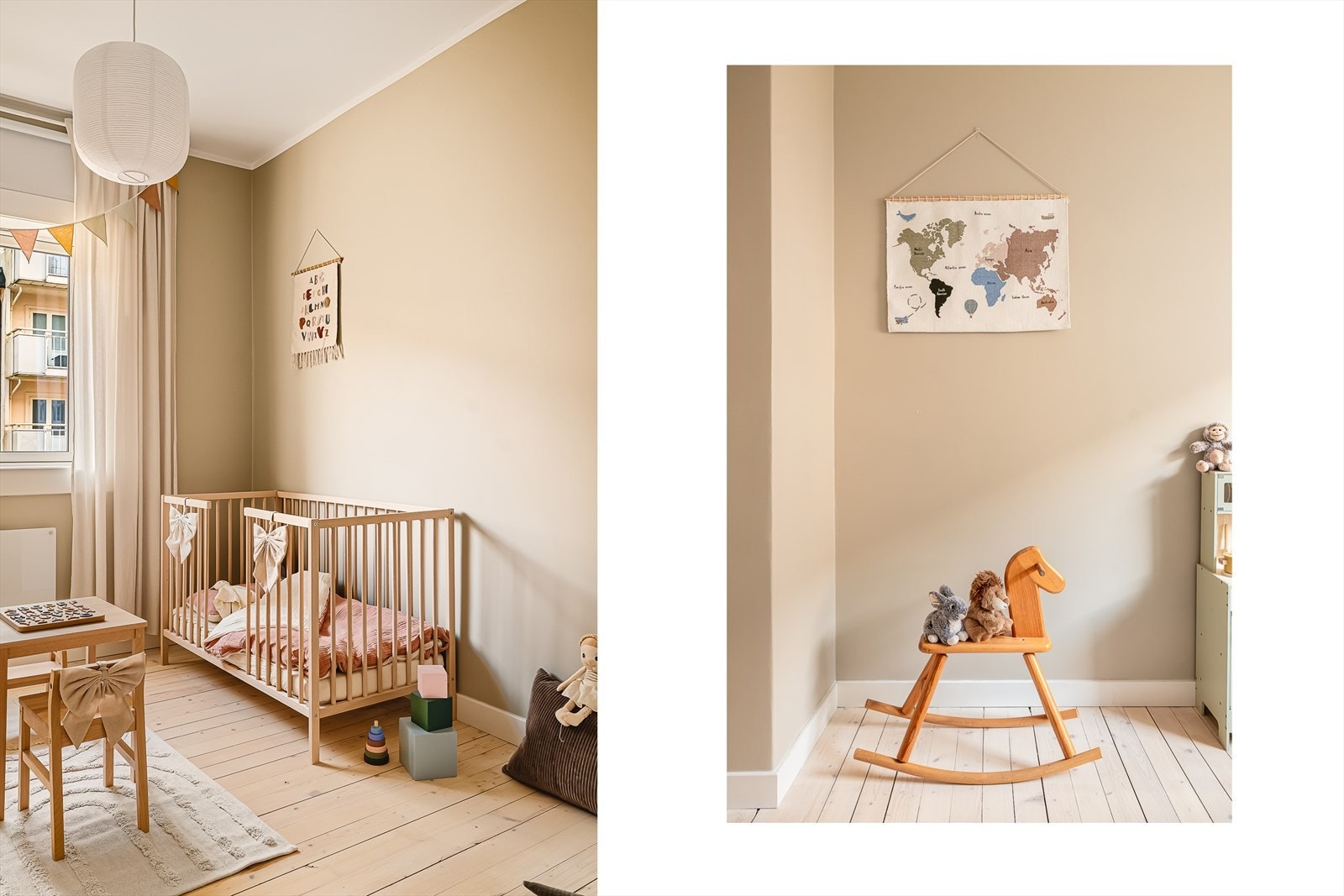 Dette gjør rommene både stilfulle og svært funksjonelle for familien eller par som ønsker ekstra plass til gjester eller hjemmekontor. Galleribilde