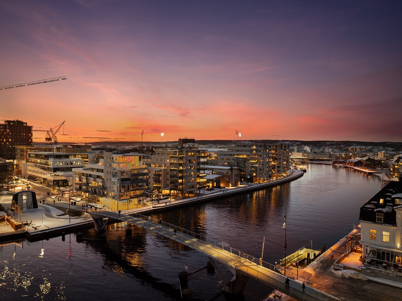 Leiligheten er et sentralt utgangspunkt for å oppleve den nye bydelen Værste som får et stadig bredere utvalg av forretninger, spisesteder og helsetjenester. Galleribilde