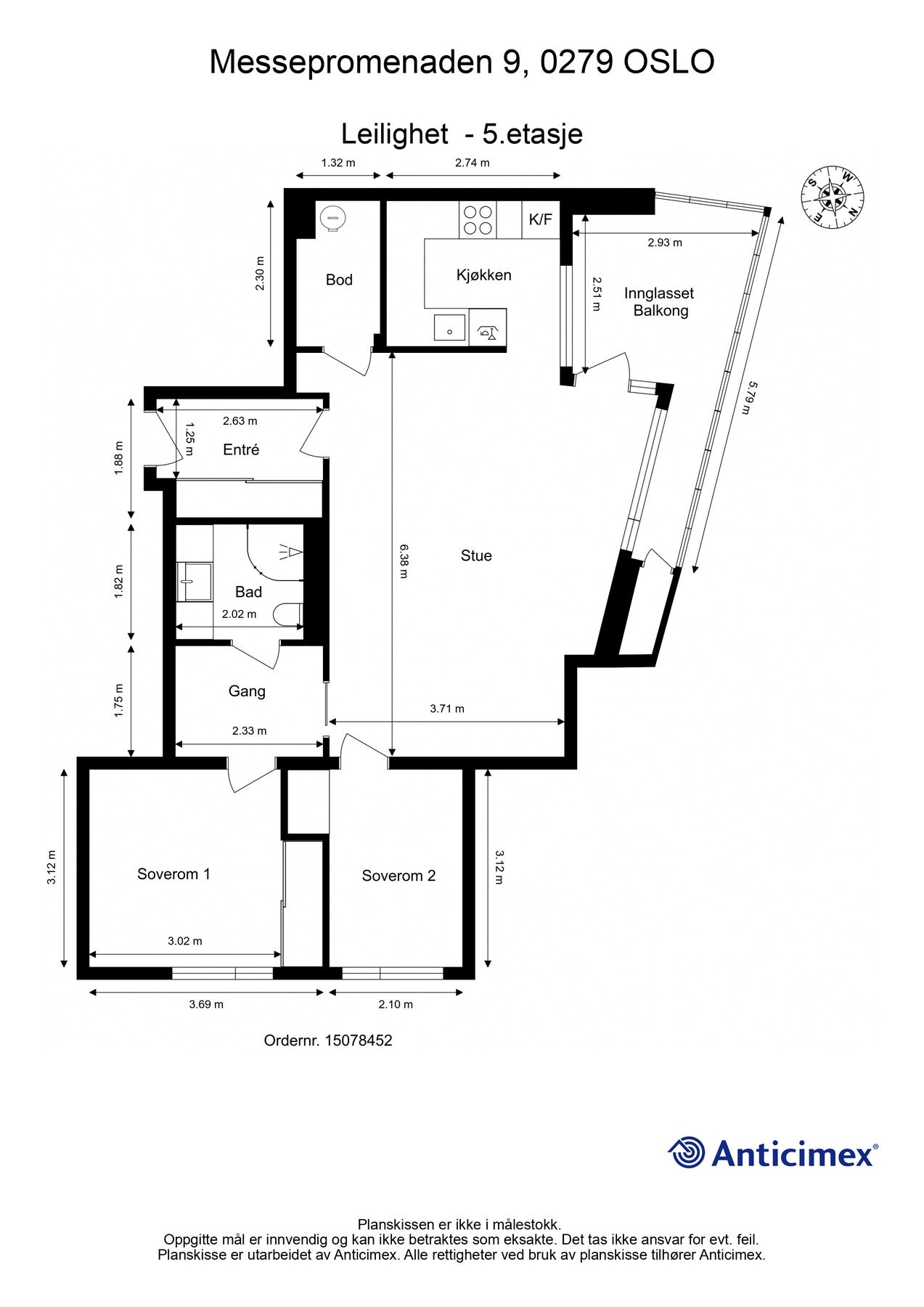 Planskisse Galleribilde