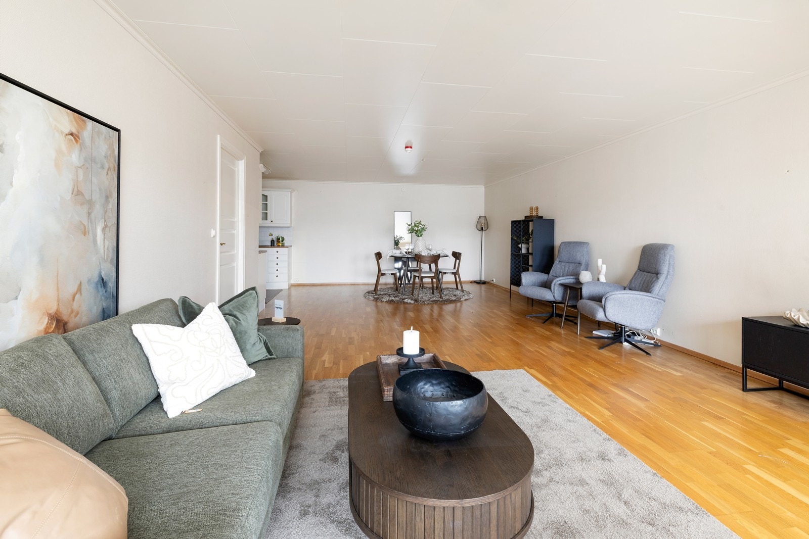 Leiligheten er lettstelt og enkel å innrede. Galleribilde