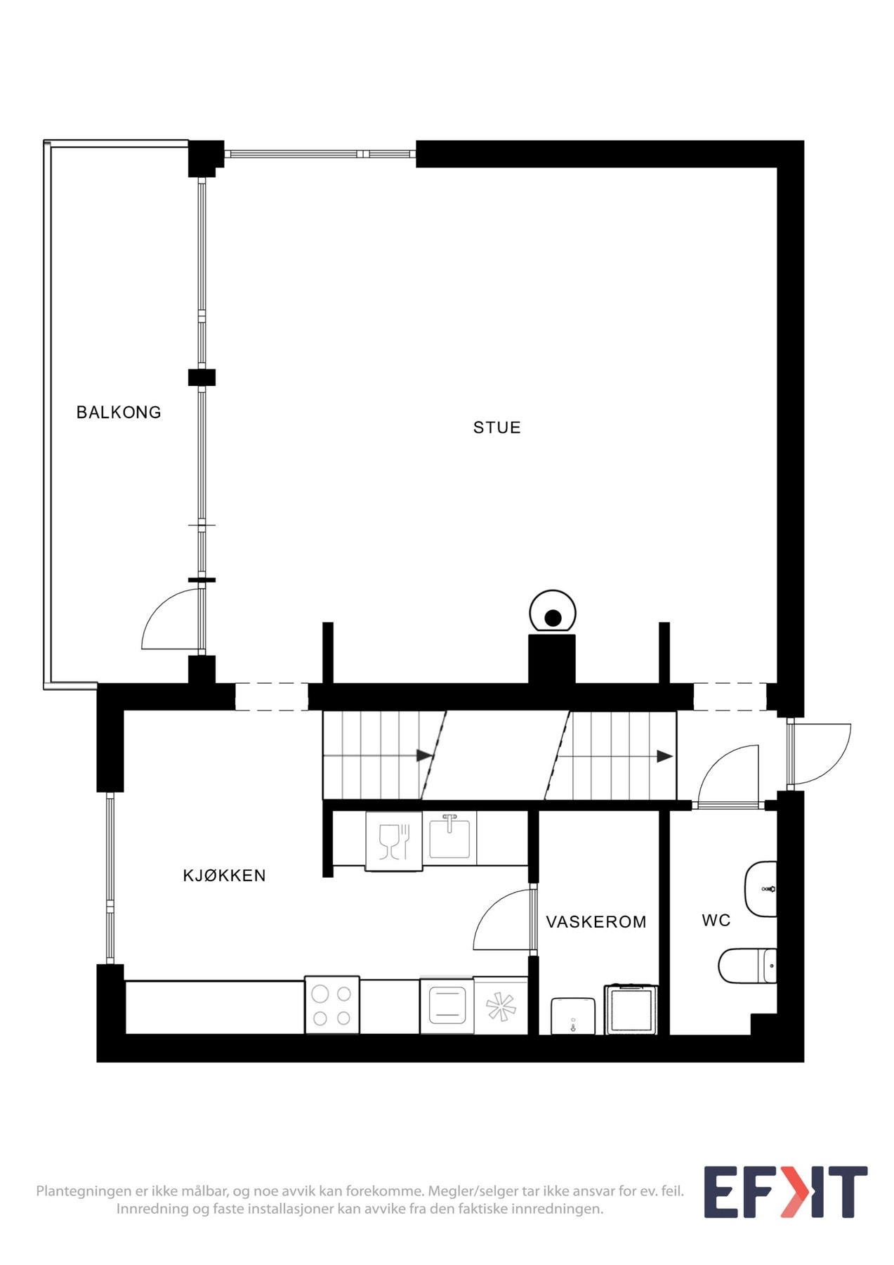 Plantegning - 1.etasje Galleribilde
