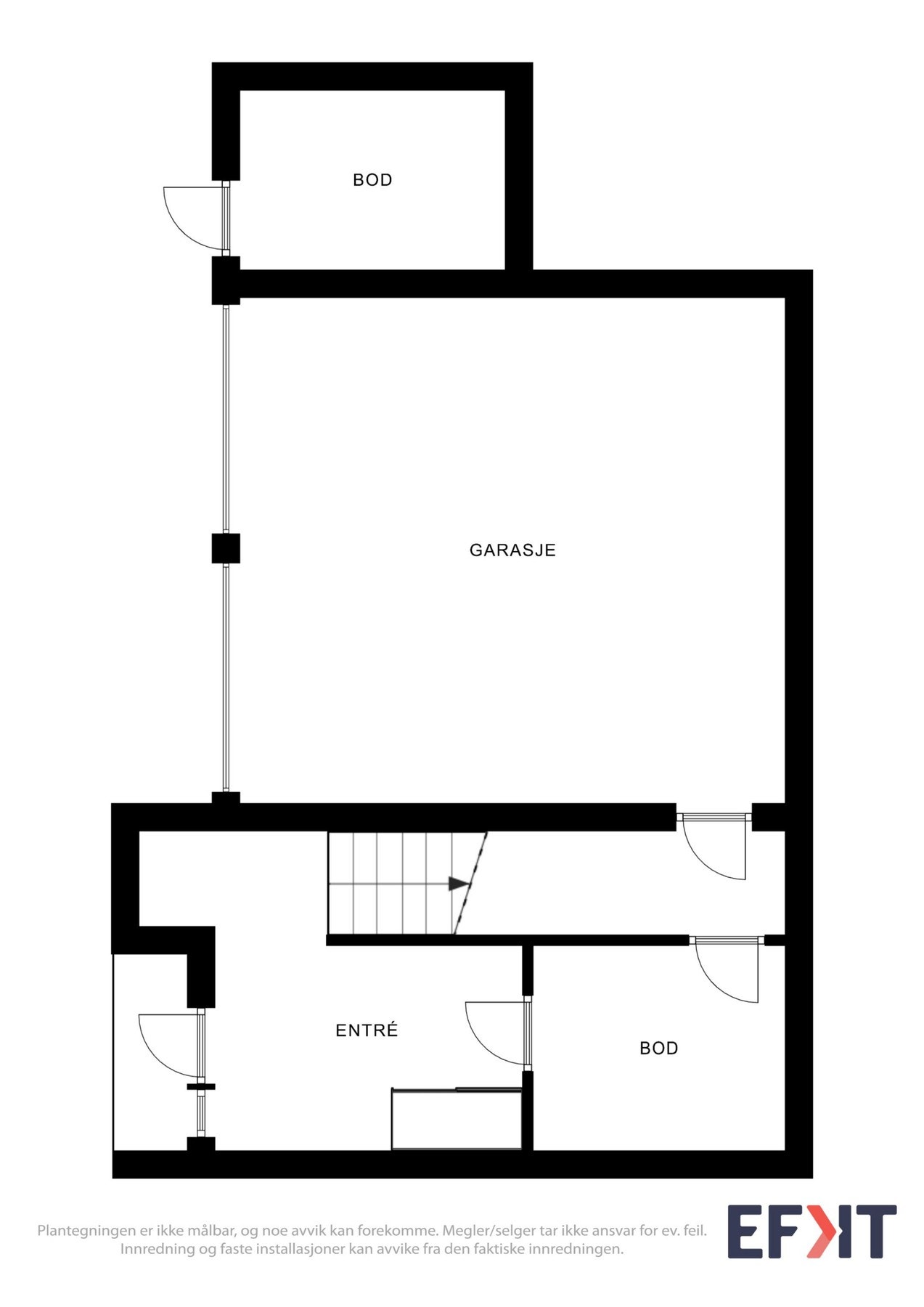 Plantegning - underetasje. Galleribilde