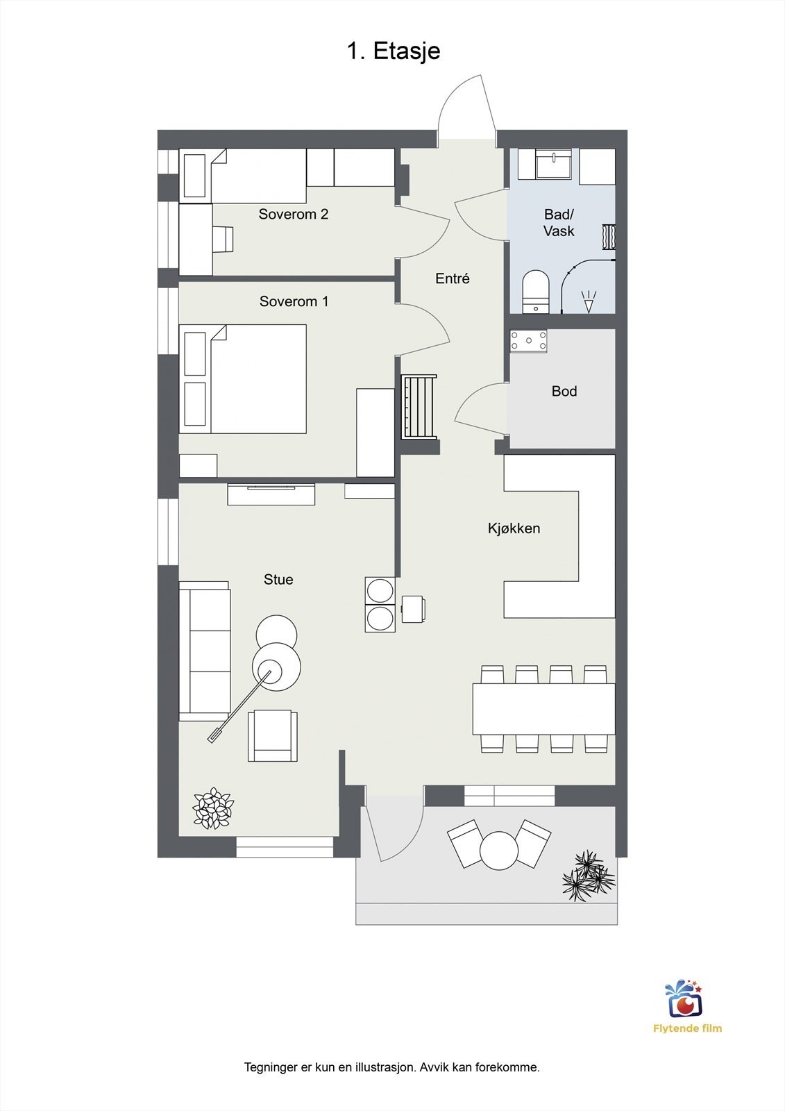 Plantegning Galleribilde