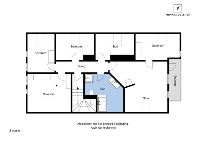 Plantegning 2. etg Galleribilde