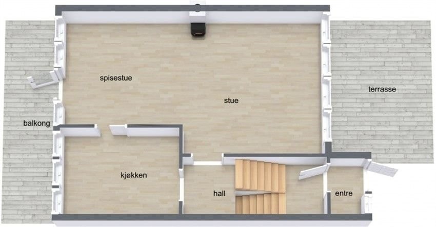 SKISSE - FØRSTE ETASJE Galleribilde