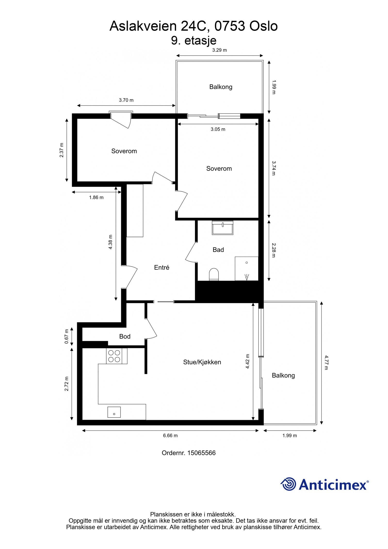 Plantegning Galleribilde