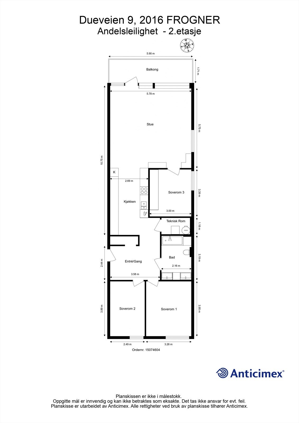 Plantegning Galleribilde