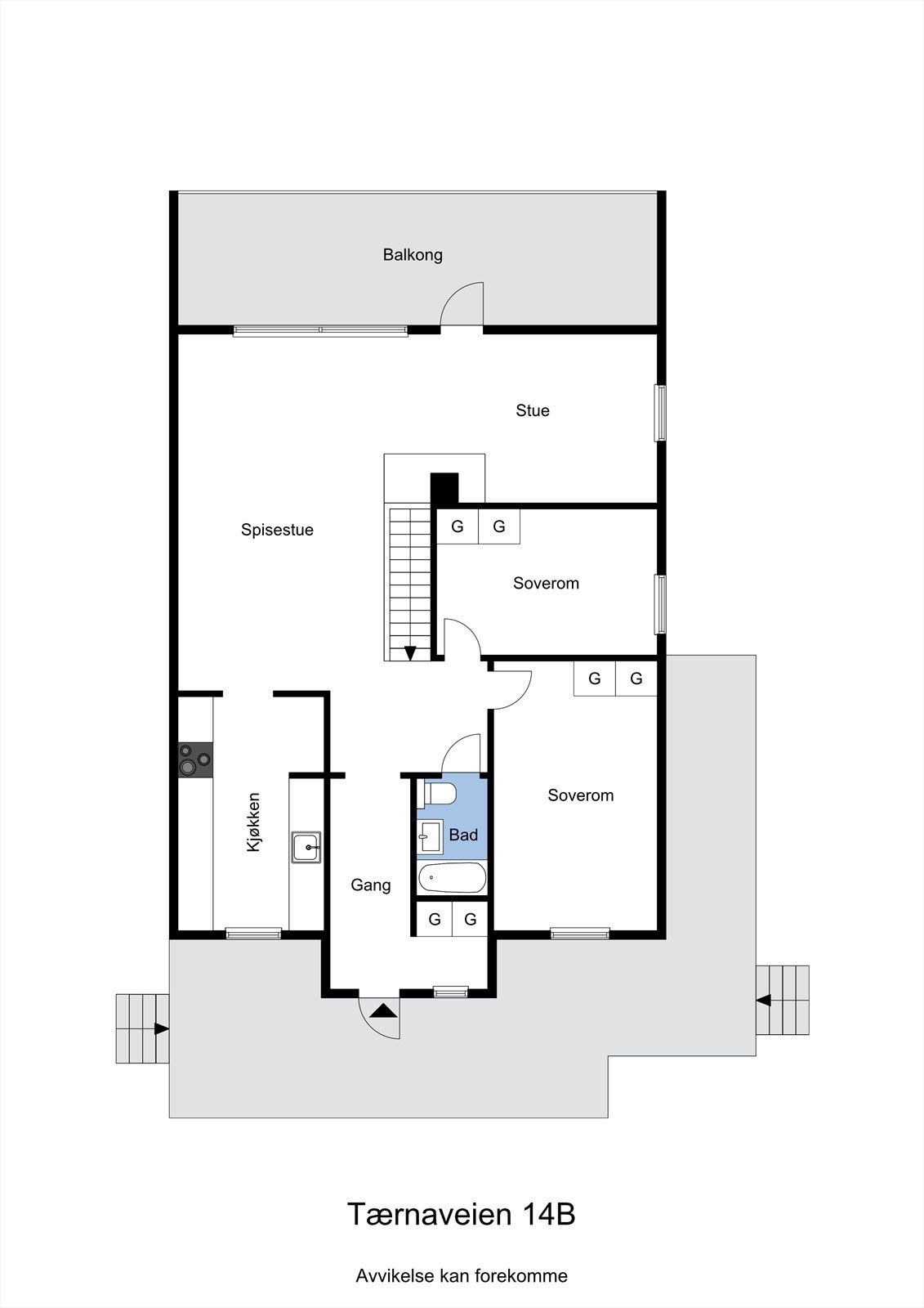 Planskisse hovedplan. Galleribilde