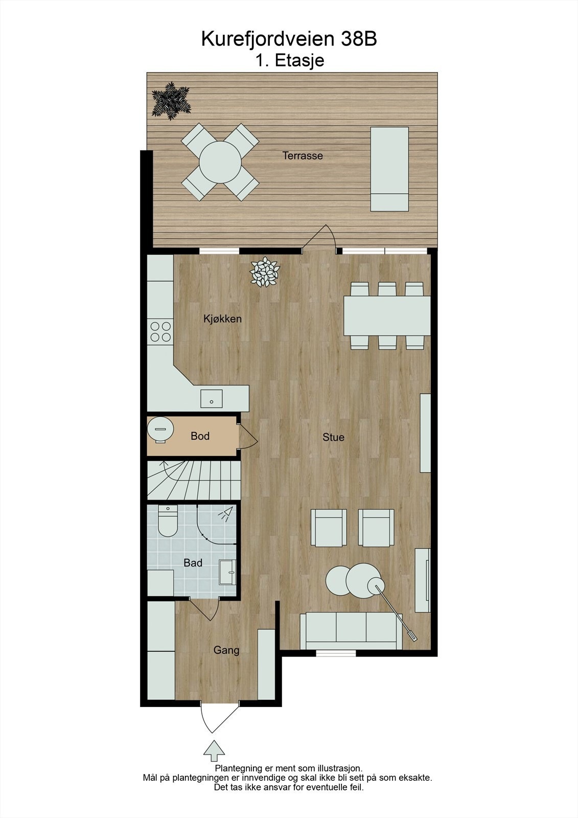 Planskisse første etasje. Galleribilde