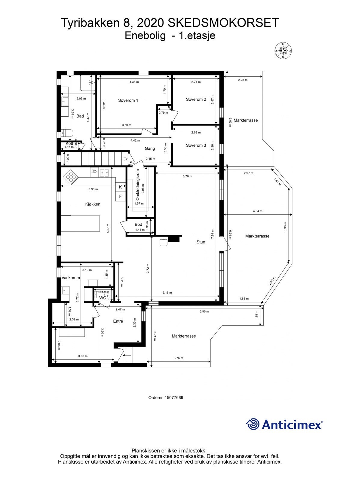Plantegning 1.etasje Galleribilde