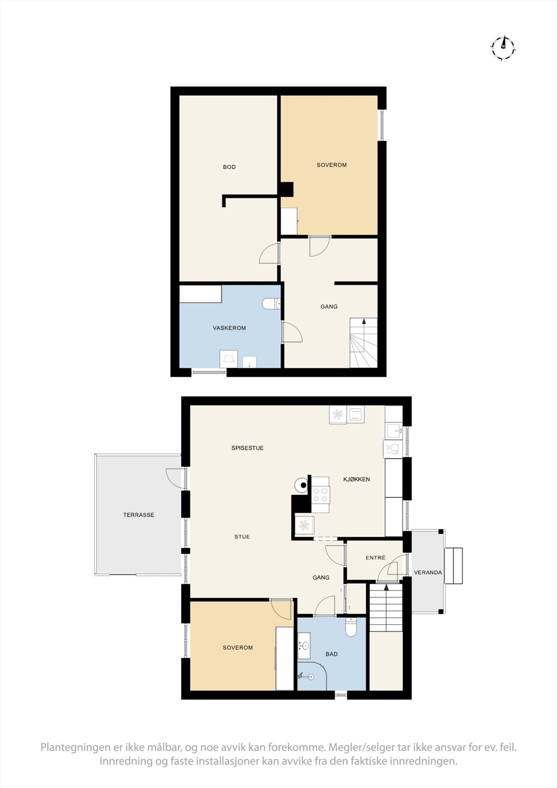 Vi starter først med plantegningen slik at det blir lettere å orientere seg. Galleribilde