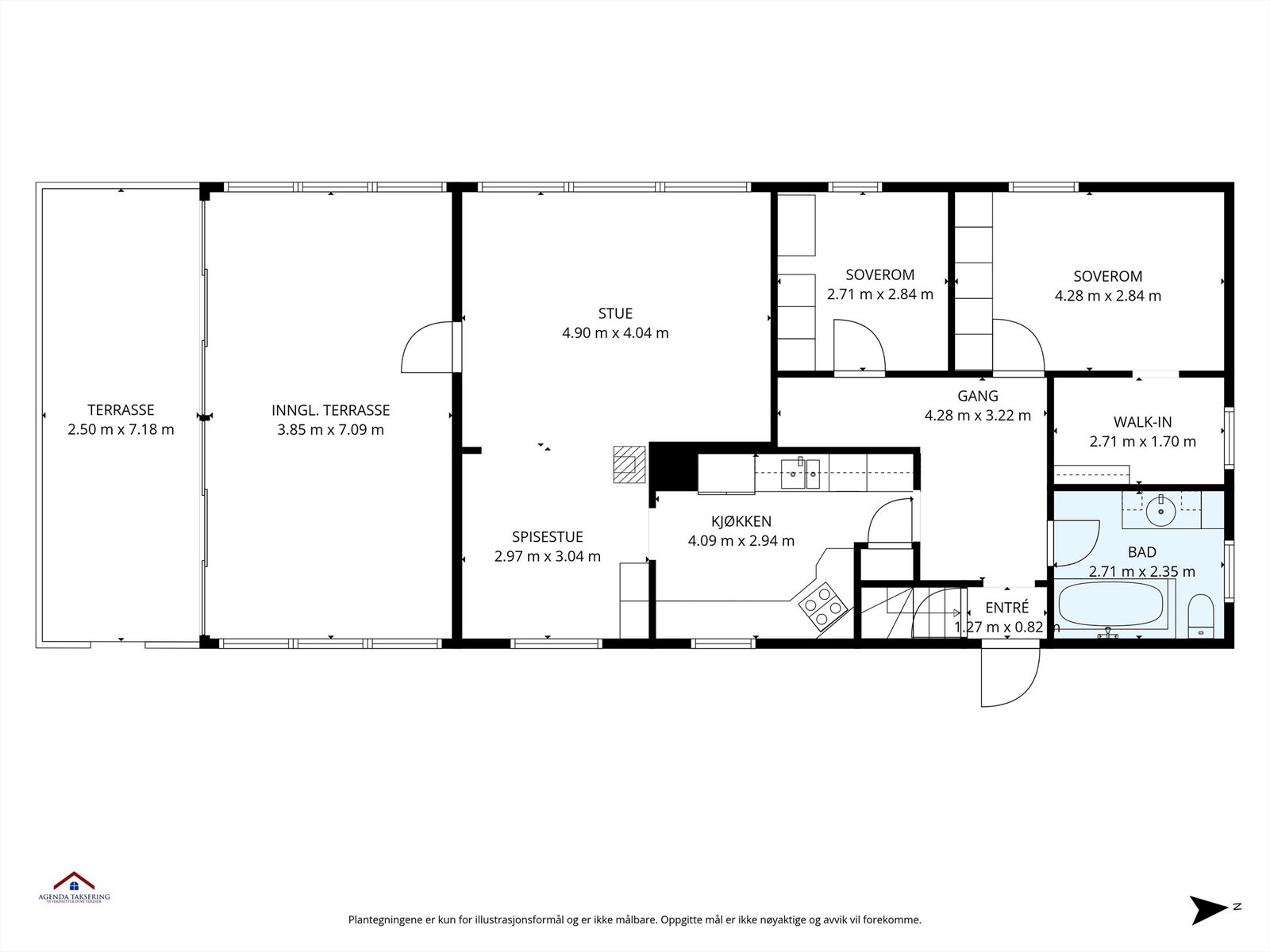 Plantegning 1. etasje Galleribilde