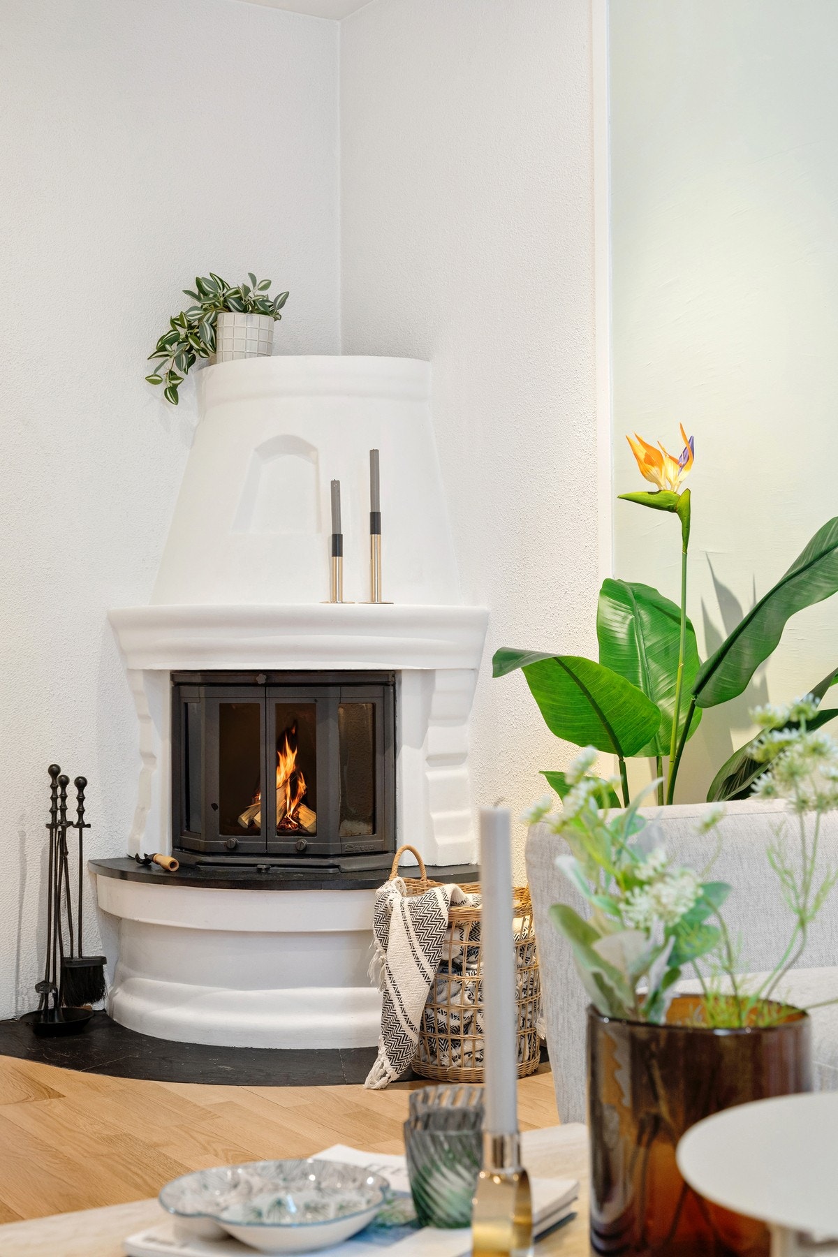 Peisen sørger for både kos og varme på kalde vinterdager. Galleribilde