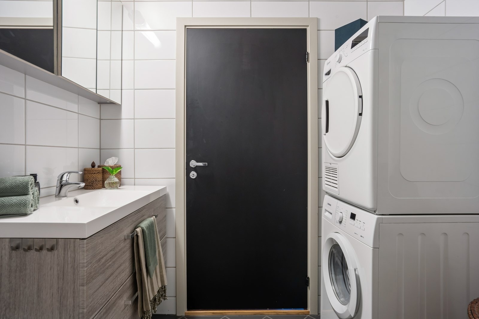 Det er opplegget for både vaskemaskin og tørketrommel. Galleribilde