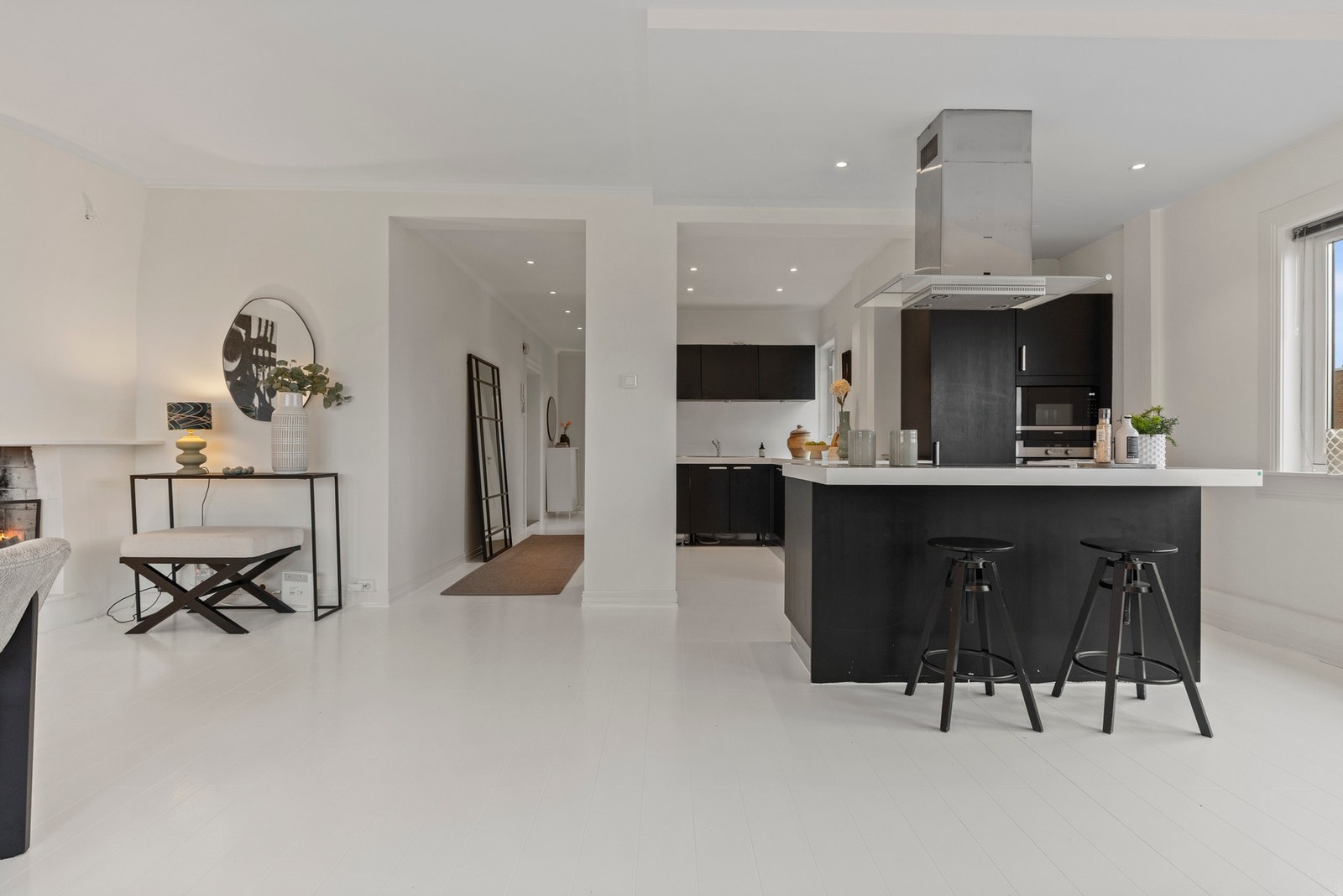 Leiligheten har god arealutnyttelse med kjøkken og stue i ett og samme rom. Galleribilde