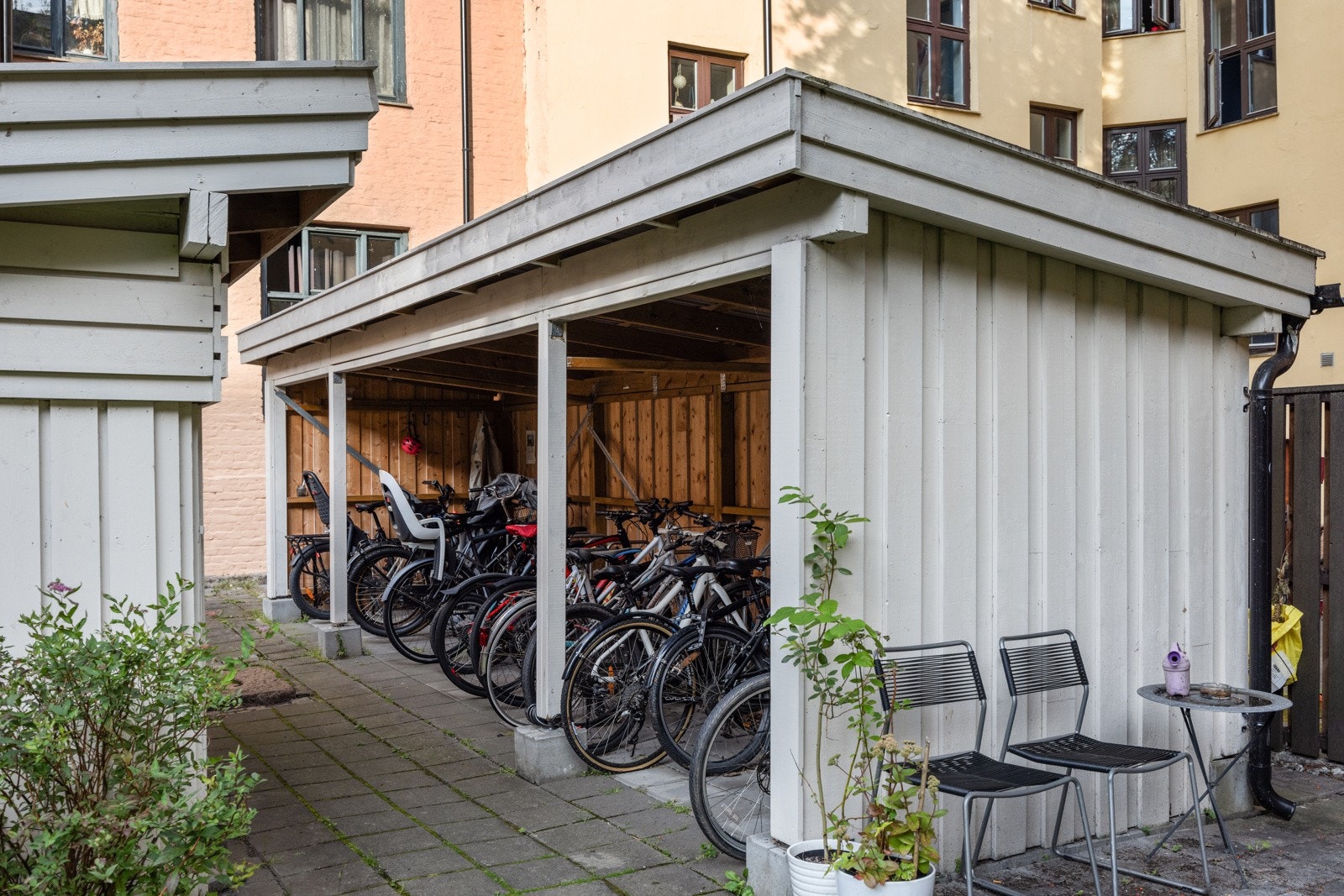 - Felles sykkeplarkering i indre gårdsrom - Galleribilde