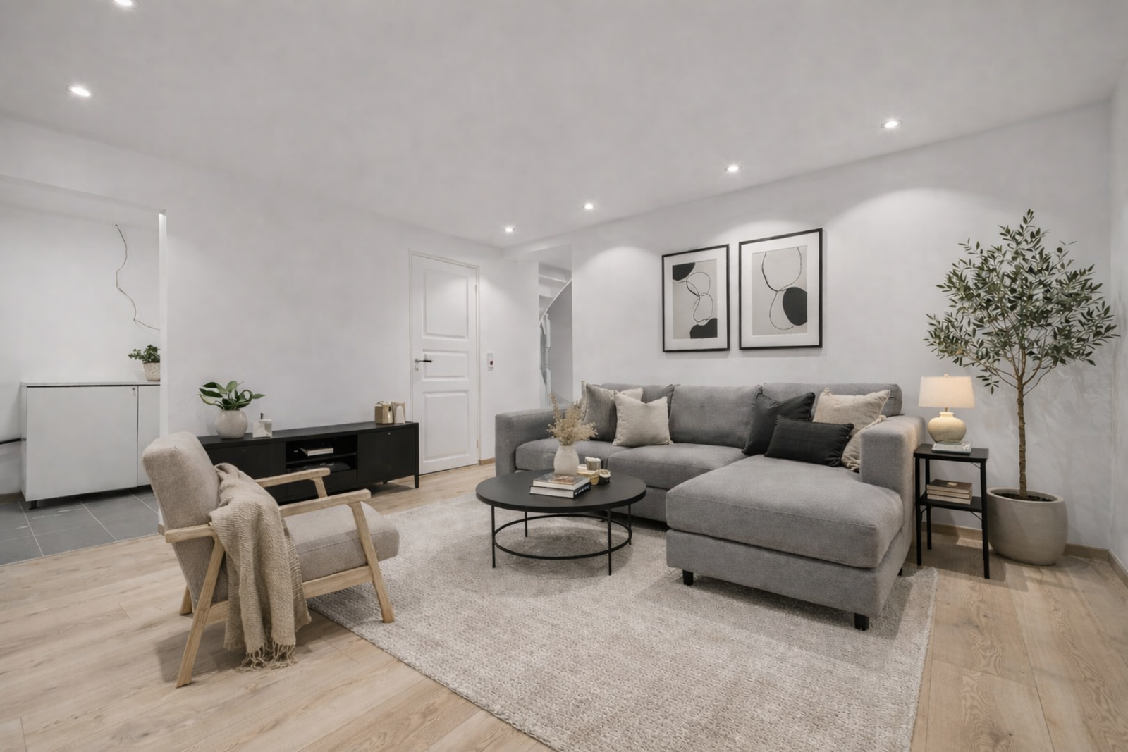 Bildet er digitalt stylet. Det gjøres oppmerksom på at rommene ikke er godkjent for varig opphold, les mer under "midlertidig brukstillatelse og ferdigattest" Galleribilde