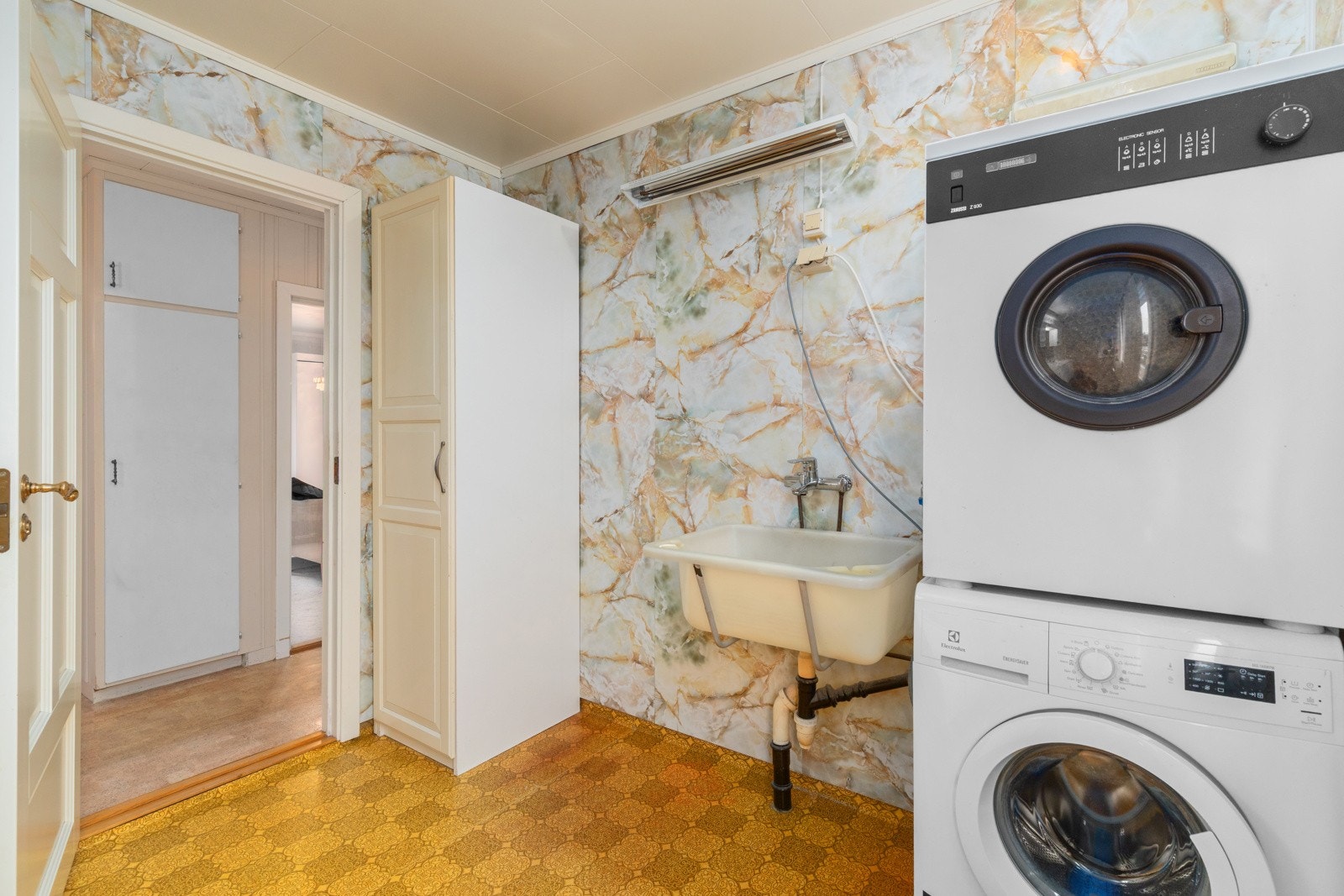 Her er det også vakekum og opplegg for vaskesøyle. Galleribilde