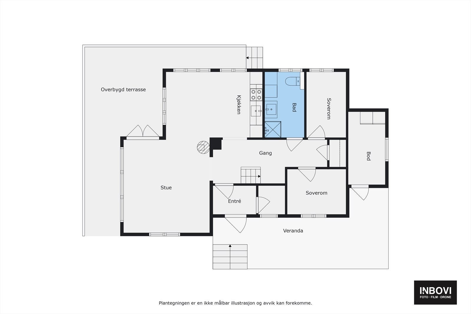 Plantegning 1.etg Galleribilde