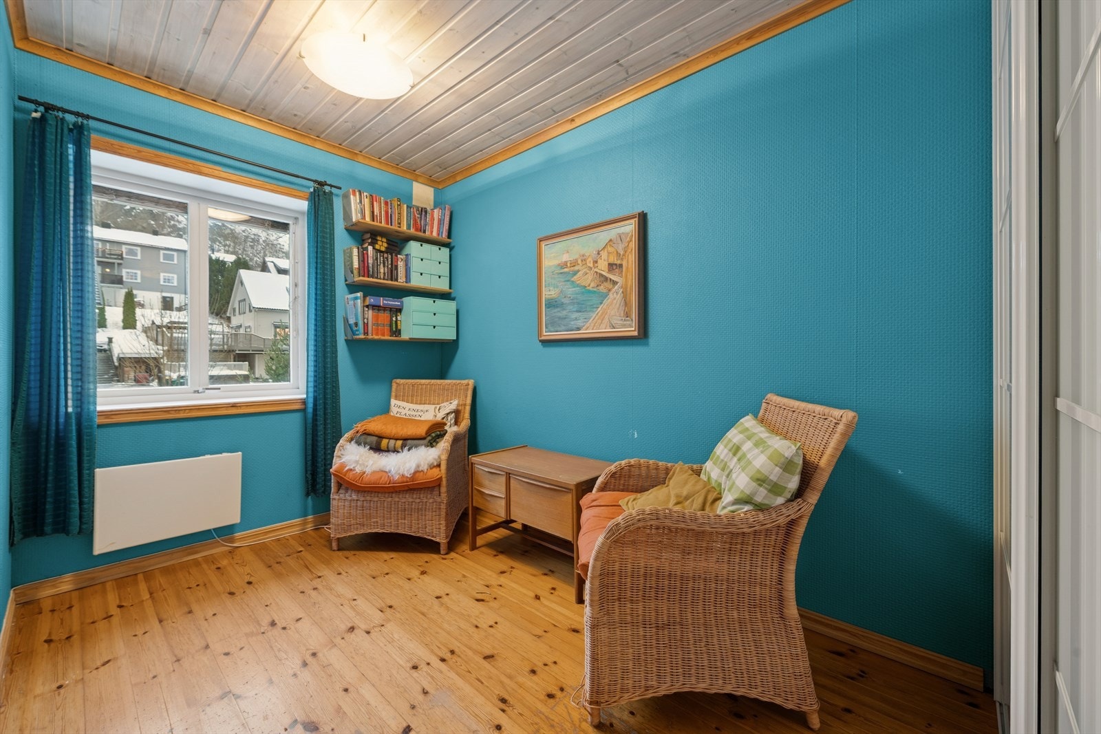 Himlingene i soverommene er utført med panel. Galleribilde