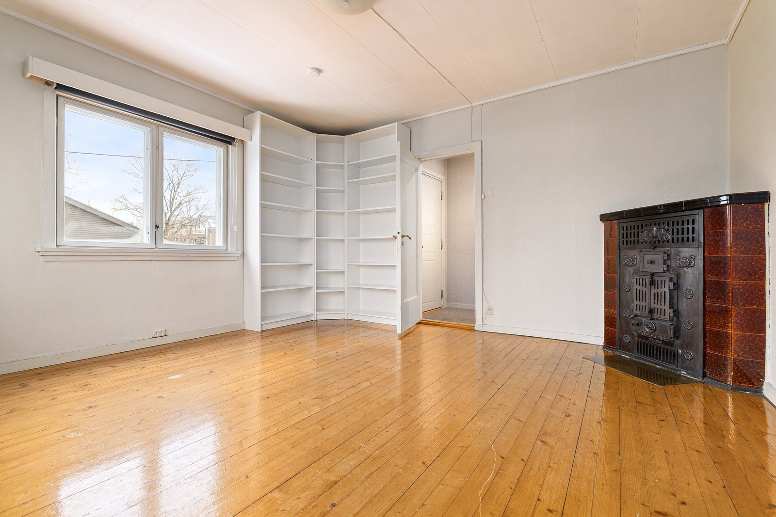 Pipeløp med lukket kamin Galleribilde