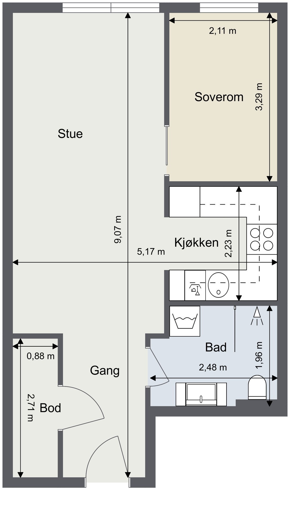 Plantegning Galleribilde