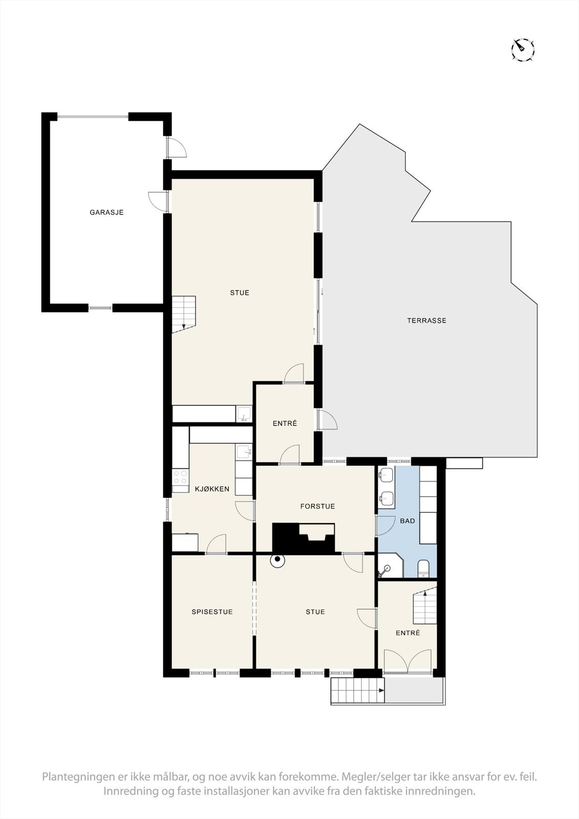 Plantegning 1. etg. Galleribilde