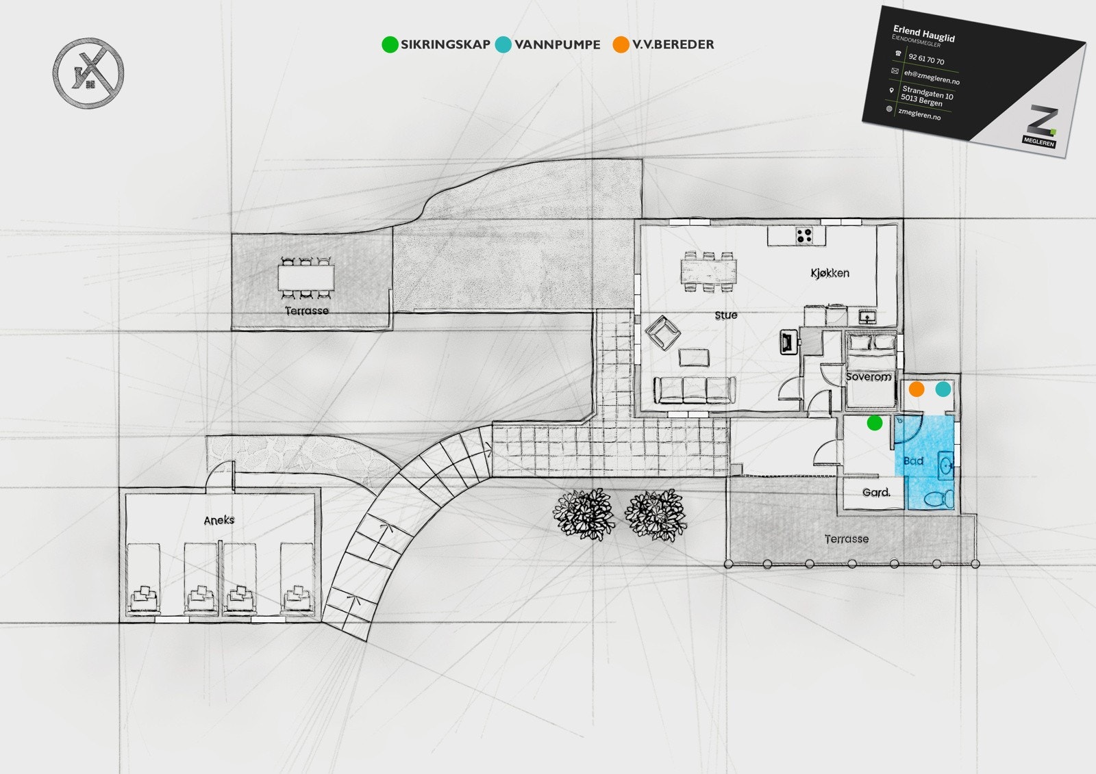 Planskisse. Galleribilde