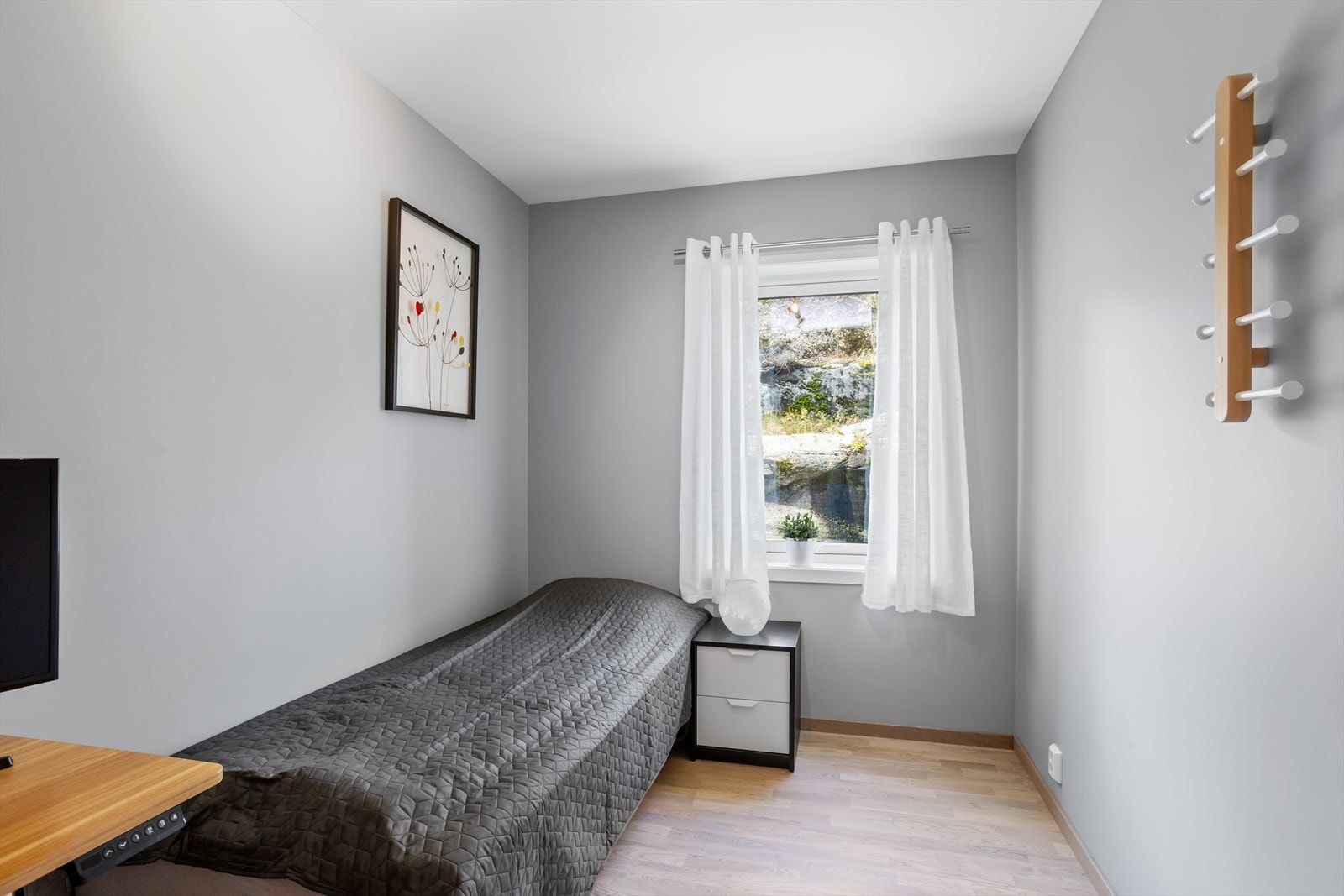 Soverom 2 kan brukes som barnerom, gjesterom eller kontor Galleribilde