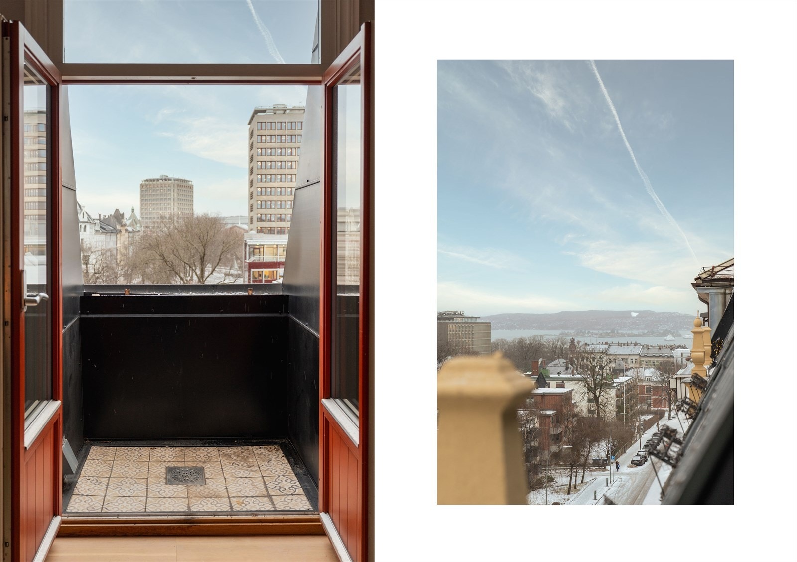 Balkong med utgang fra stue - man har høy og fri beliggenhet og gode solforhold Galleribilde