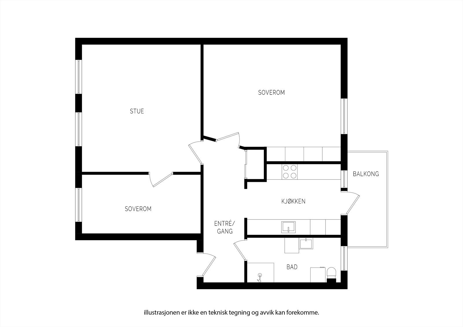 Plantegning 2.etasje. Galleribilde