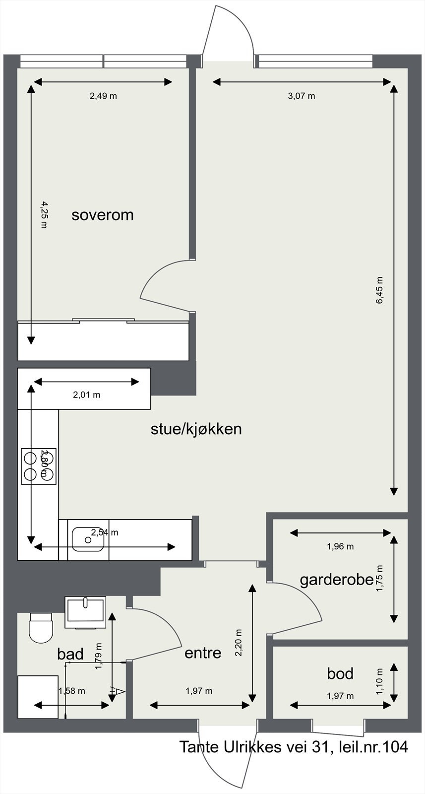 Plantegning Galleribilde