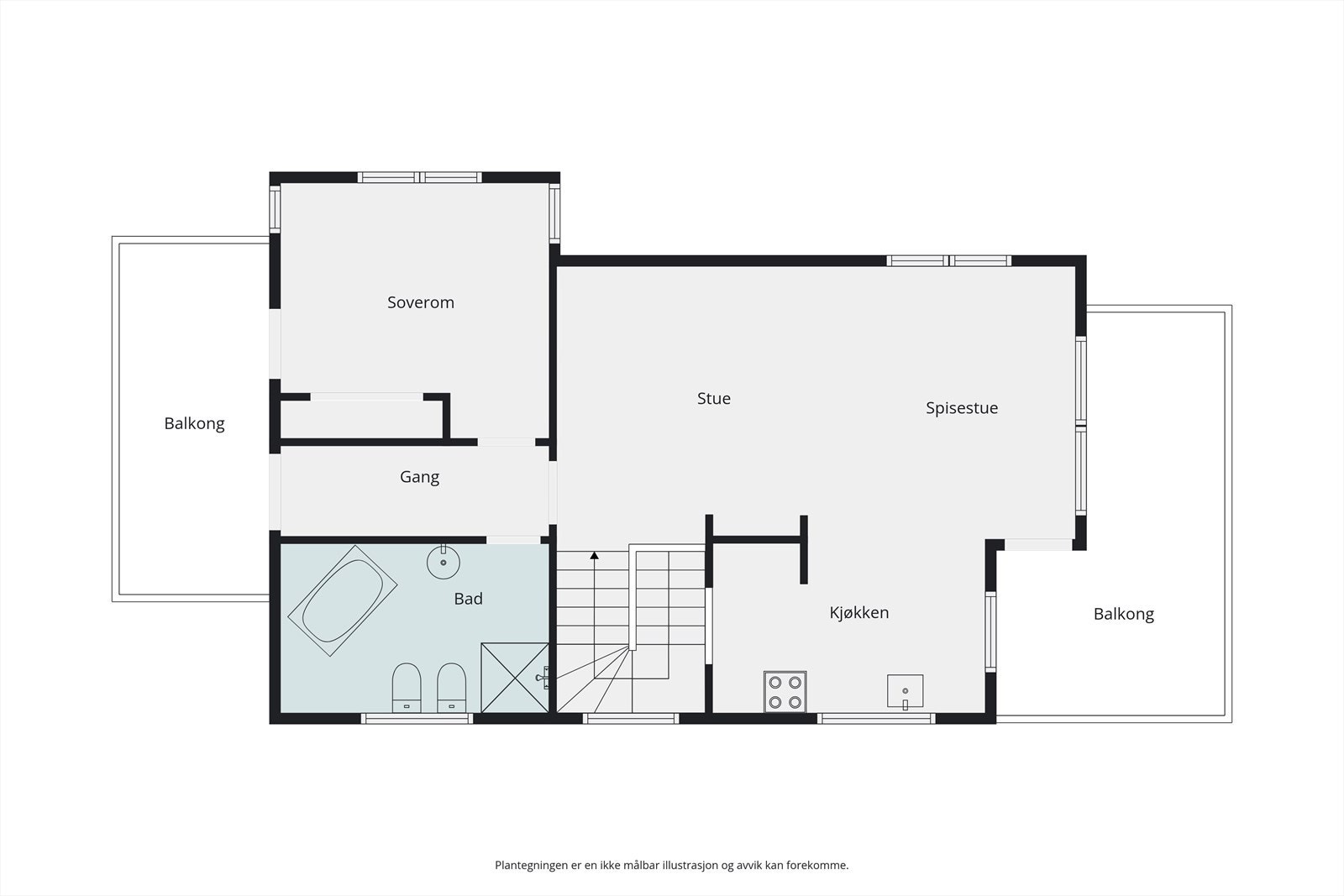 Plantegning Galleribilde