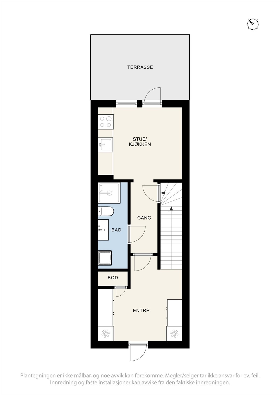 Alternativ planløsning med hybeldel* Galleribilde