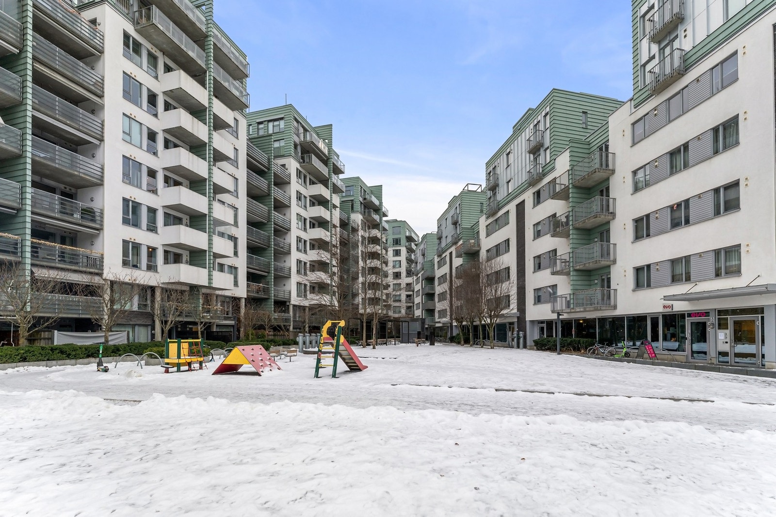 Urban, populær og svært attraktiv beliggenhet - Tidvis mulighet for leie eller kjøp av garasjeplass under bebyggelsen. Galleribilde