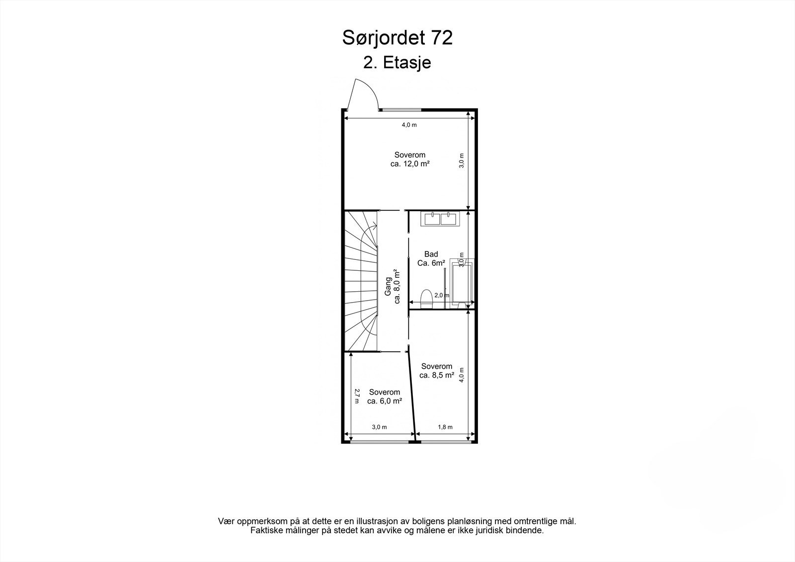 Plantegning - 2. etasje Galleribilde