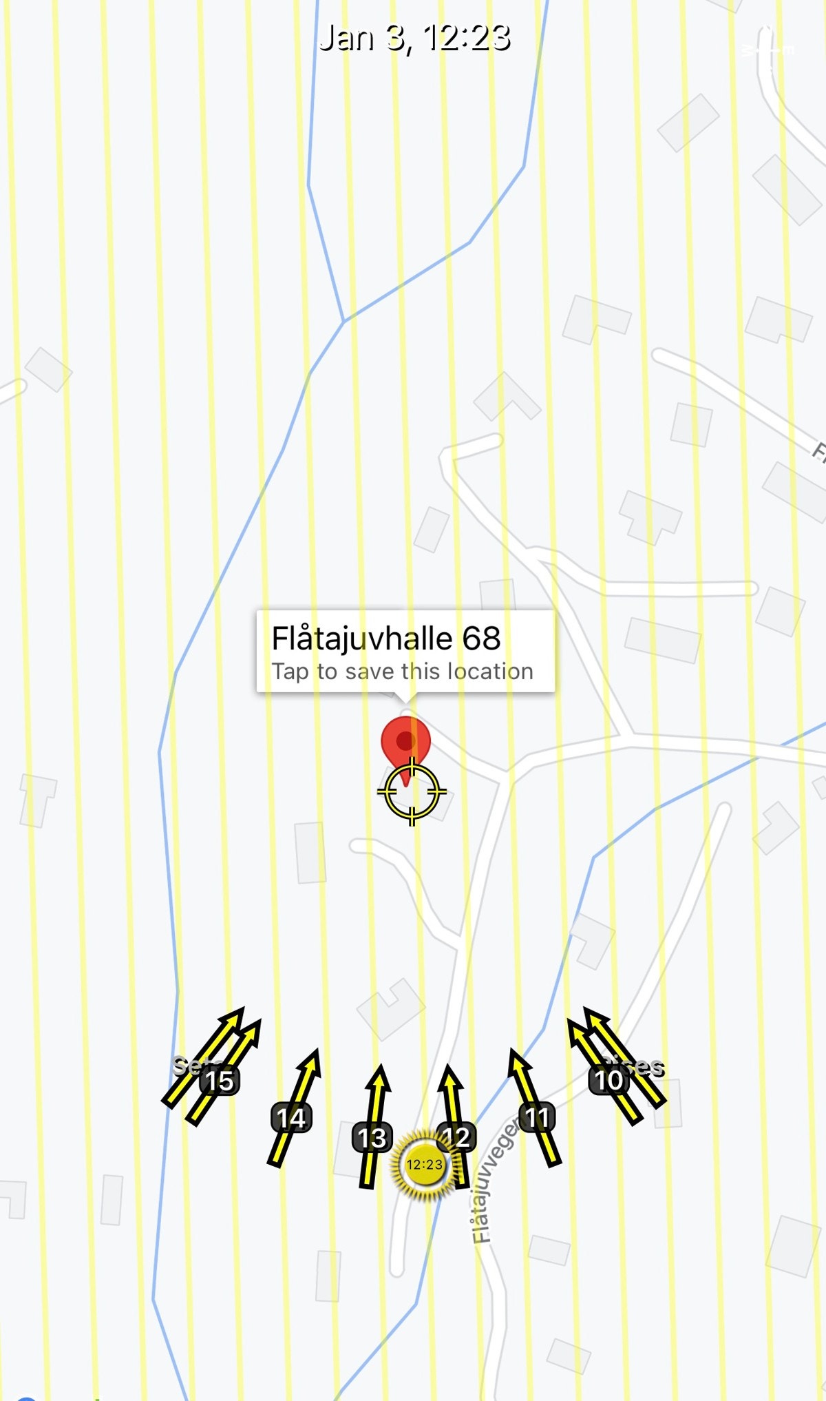 Solkurve januar. Avvik kan forekomme. Galleribilde