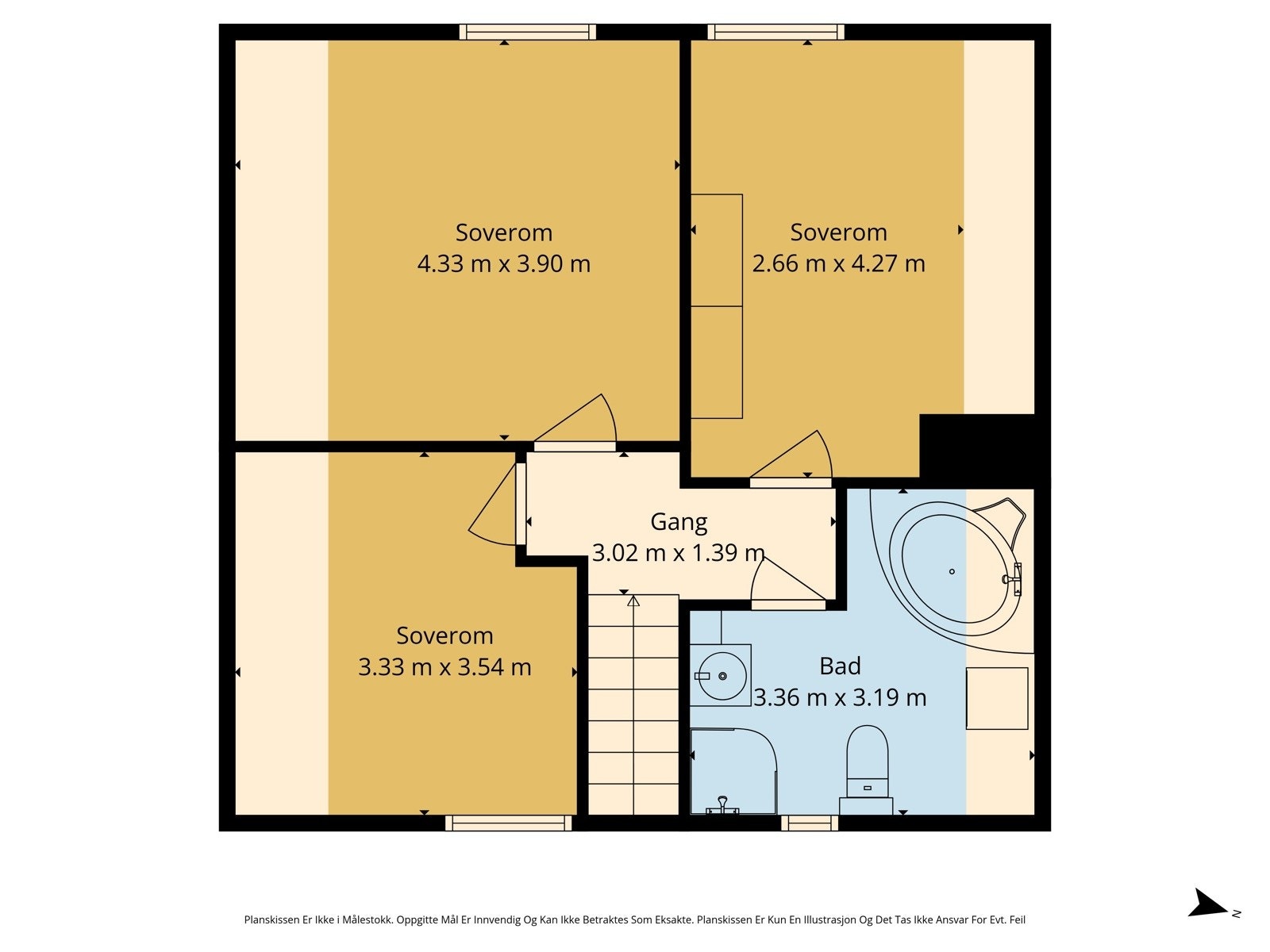Plantegning 2. etasje. Galleribilde