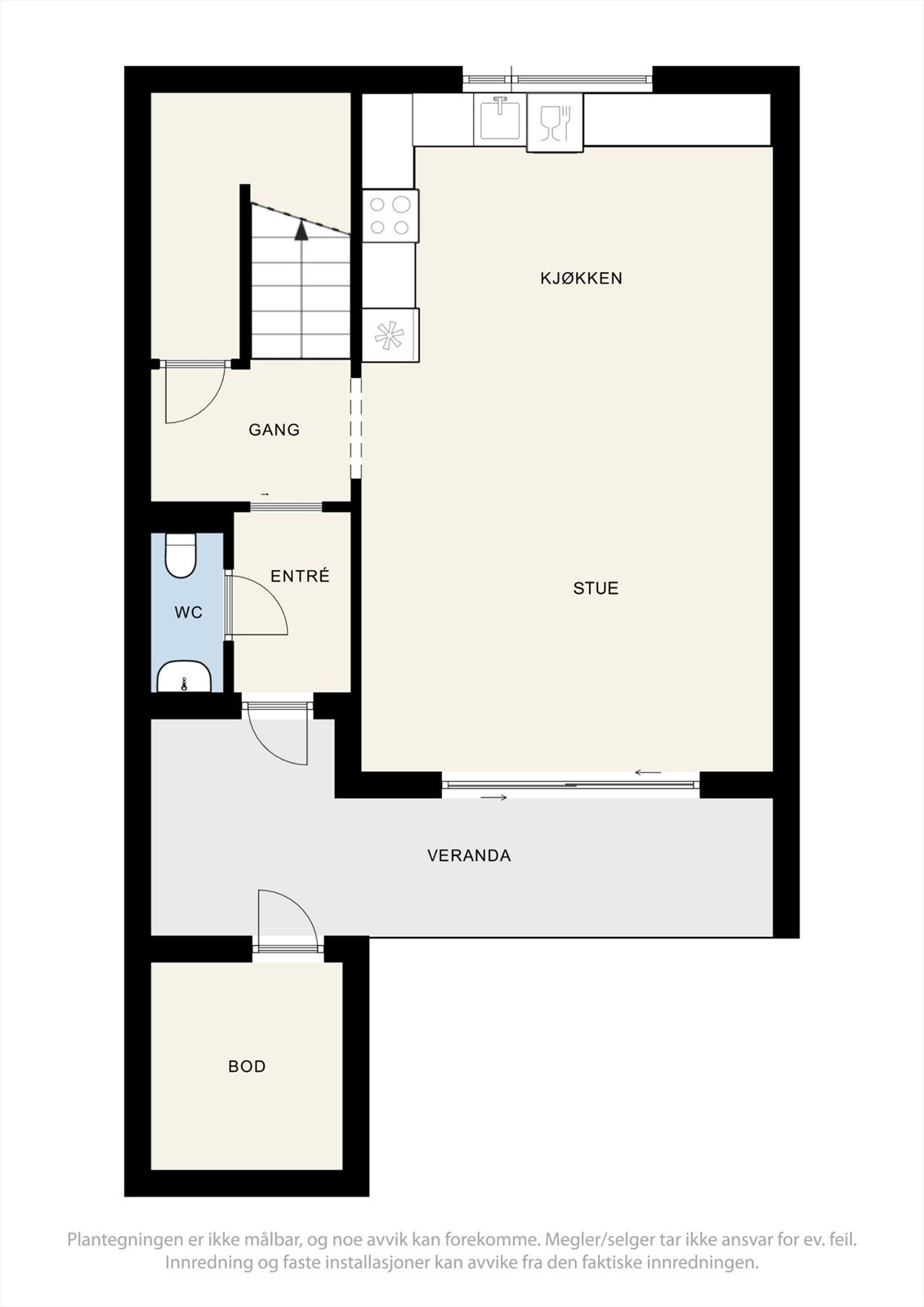 Plantegning 1. etasje. Galleribilde