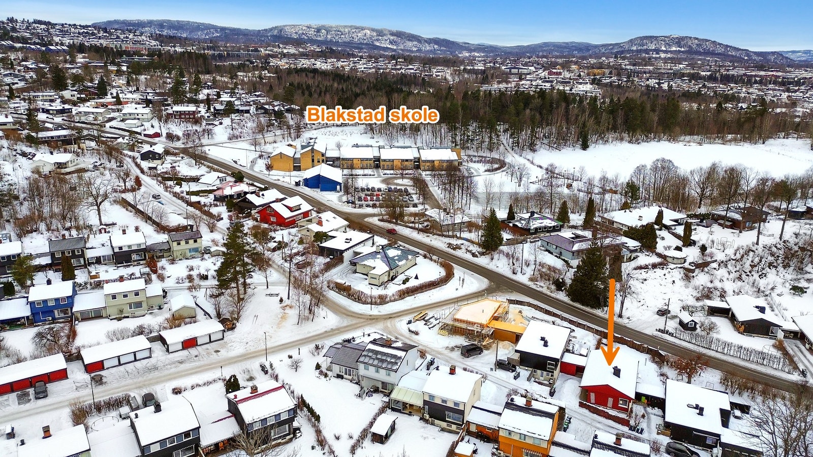 Kort gange til Blakstad skole Galleribilde