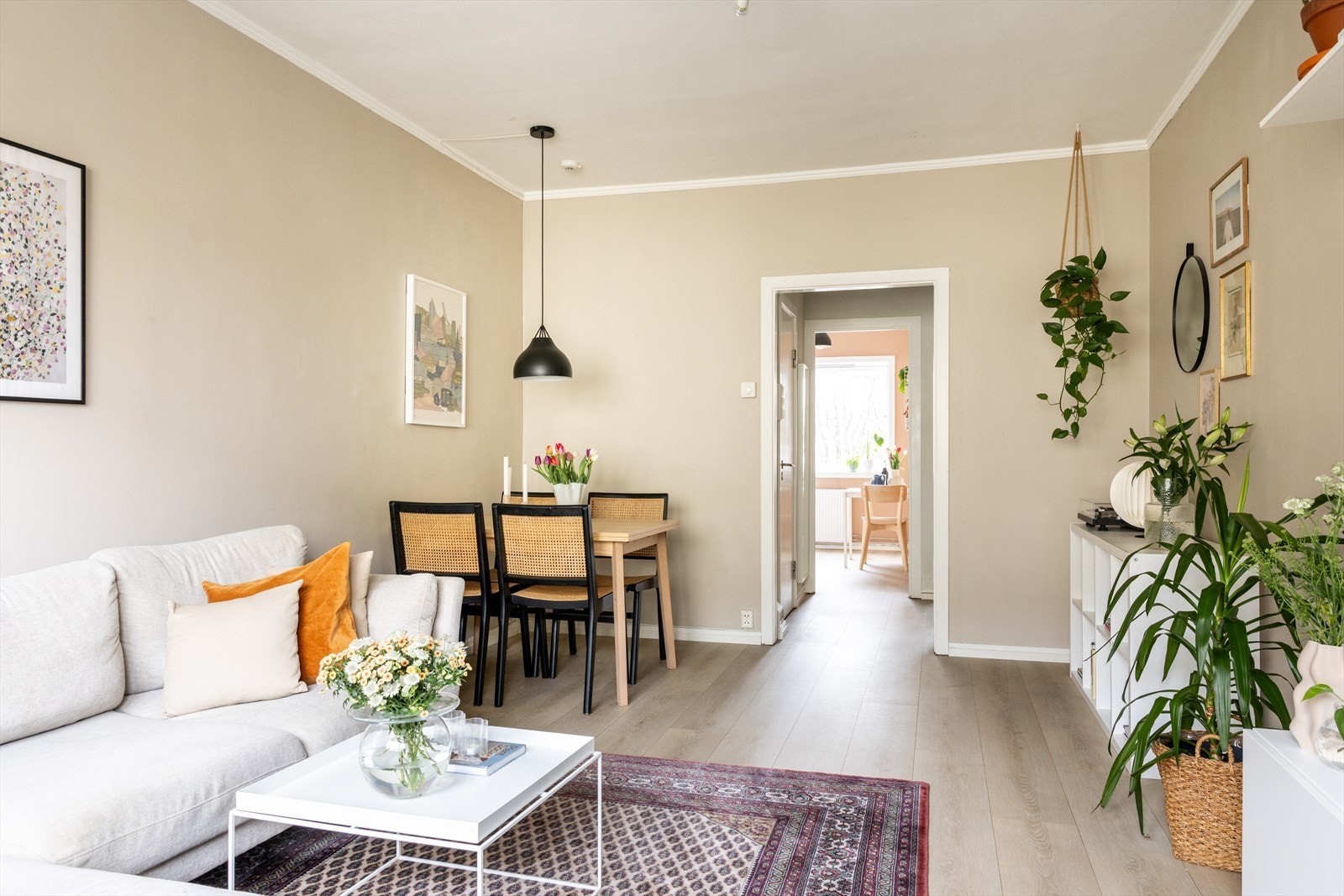 Leiligheten er gjennomgående - noe som gir ekstra gode lysforhold Galleribilde