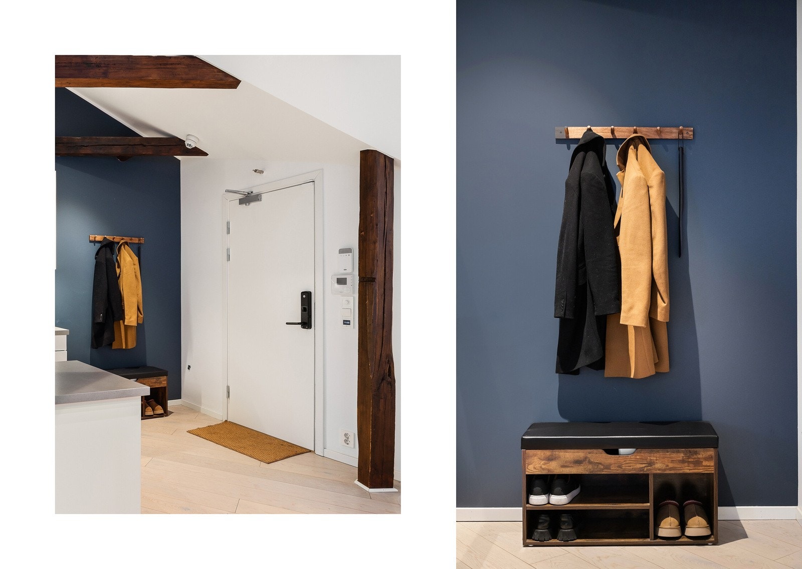 Ytterdøren er utstyrt med praktisk kodelås som gir en trygg og nøkkelfri hverdag Galleribilde