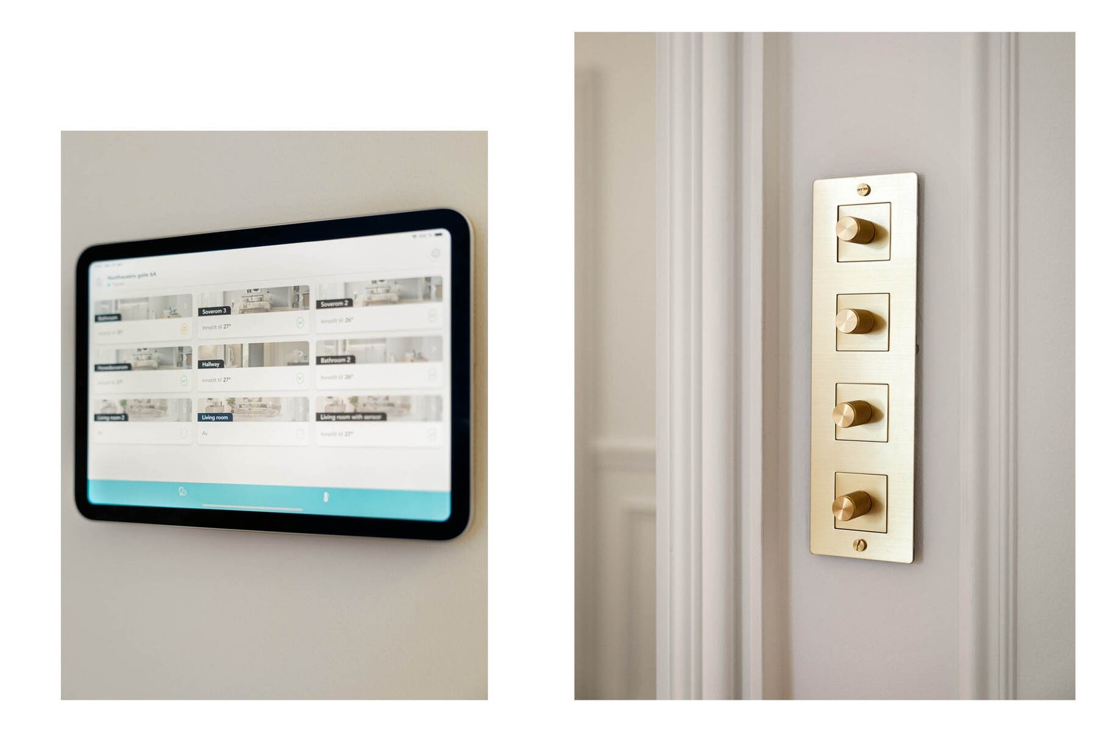 Gulvvarme i alle rom. Mulighet for individuell temperaturregulering i hvert rom. Galleribilde