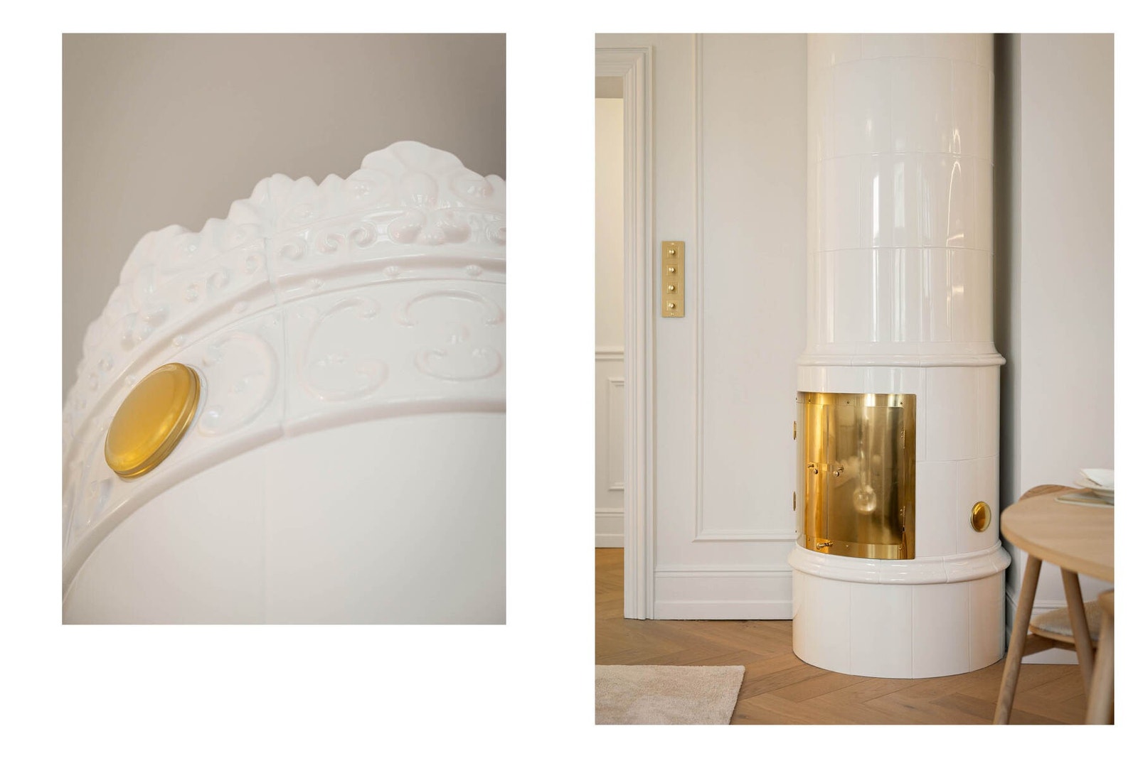 Ny og flott kakkelovn fra Gabrielsen Kakkelovner AS. Galleribilde