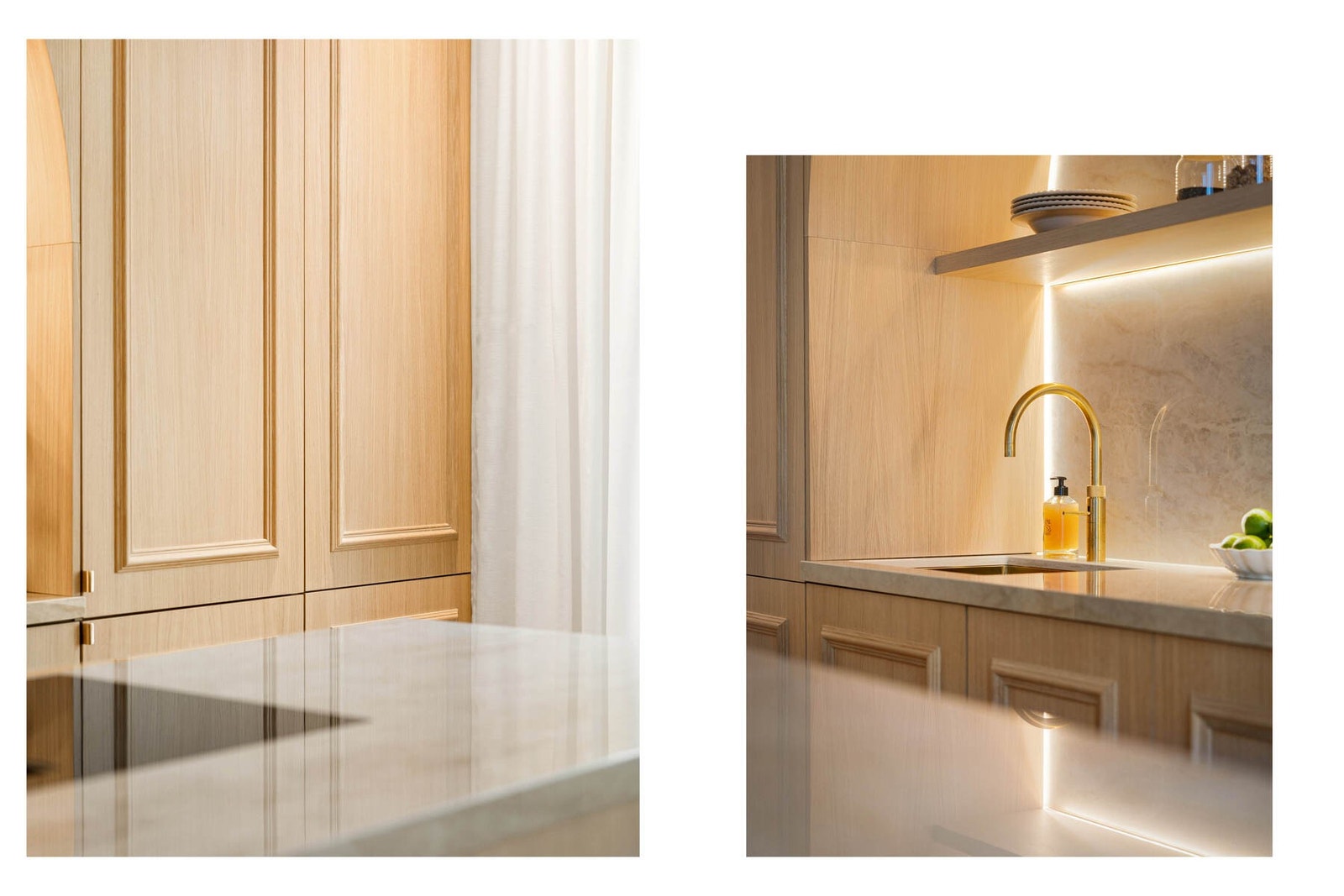 Quooker kjøkkenkran med kokende vann og kullsyrevann. Galleribilde