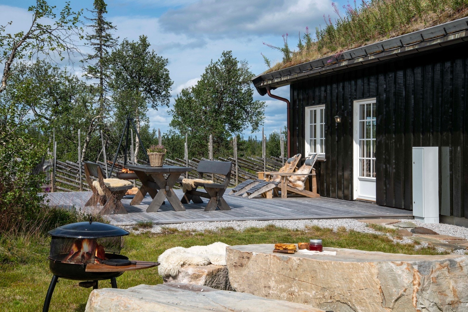 Stor terrasse på 63 kvm. Galleribilde