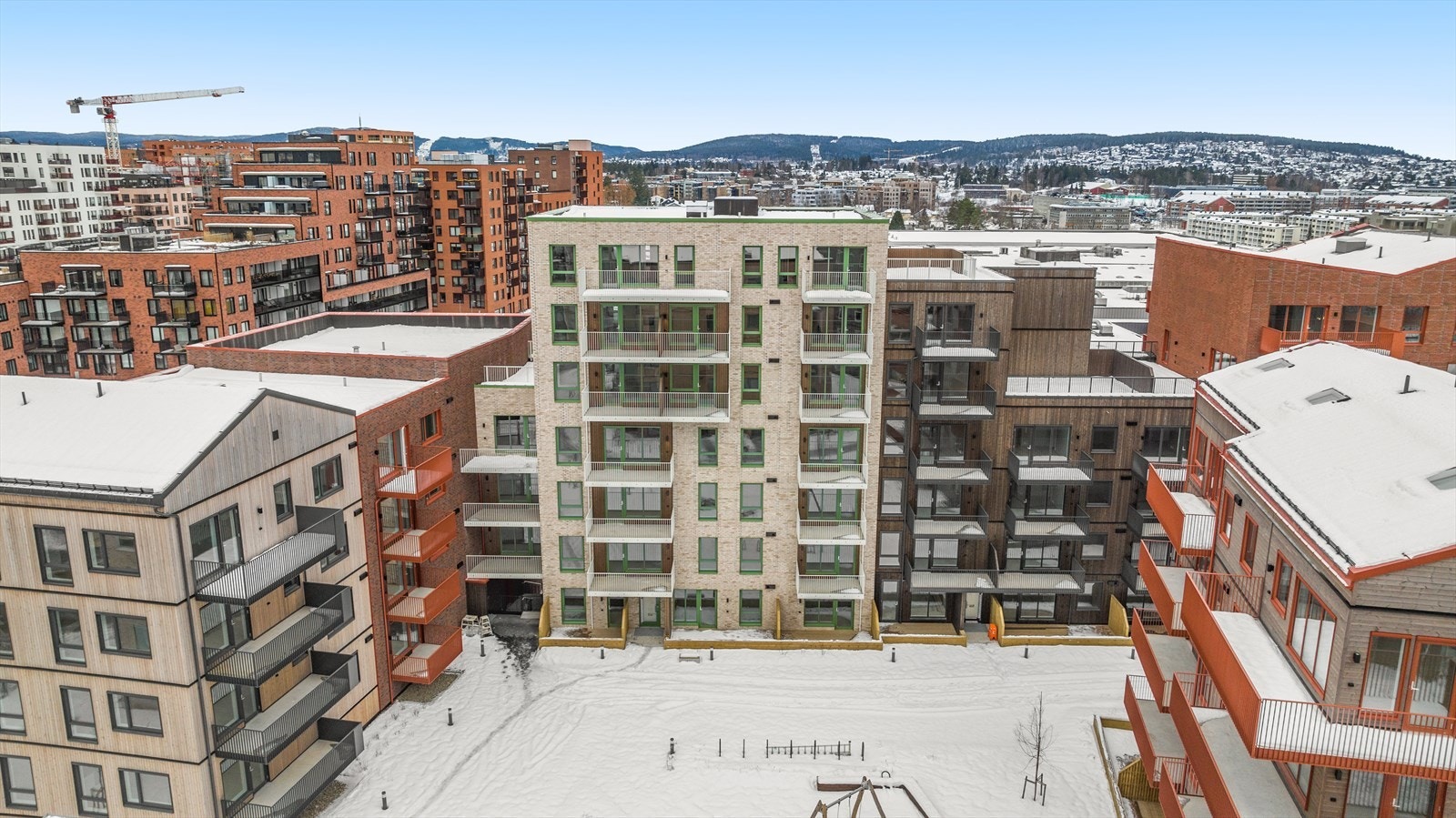 Leiligheten ligger i 3.etasje og er gjennomgående i bygget Galleribilde