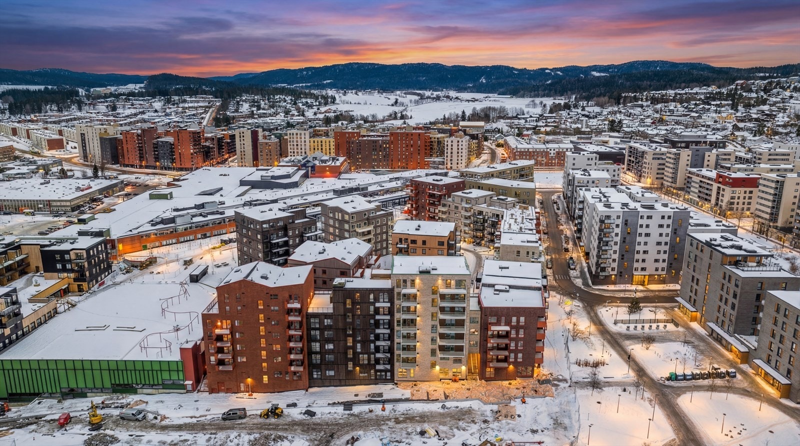 Her bor man midt i Lørenskog med gangavstand til alle fasiliteter Galleribilde