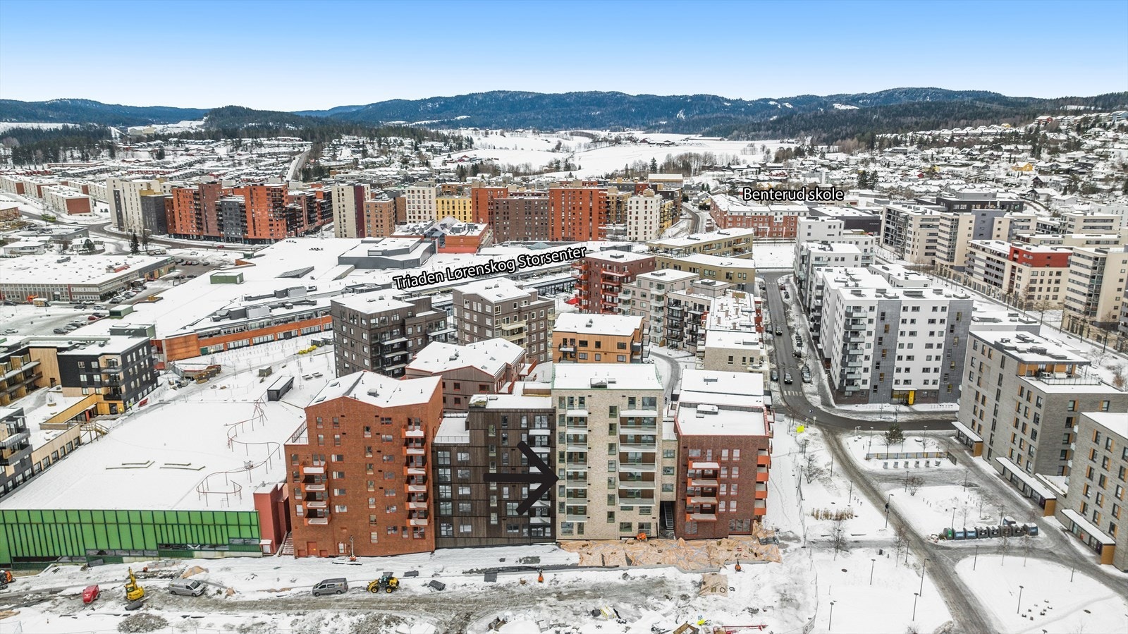 Balkong og vinduer på andre enden Galleribilde