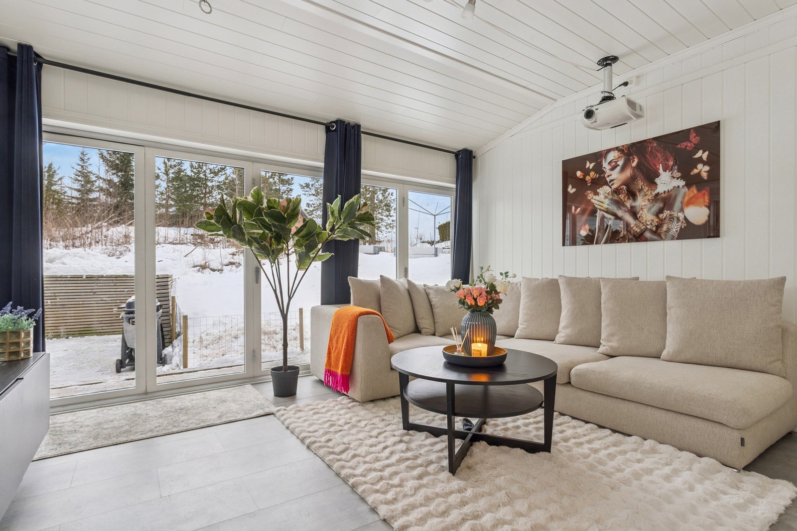 Isolert vinterhage Galleribilde